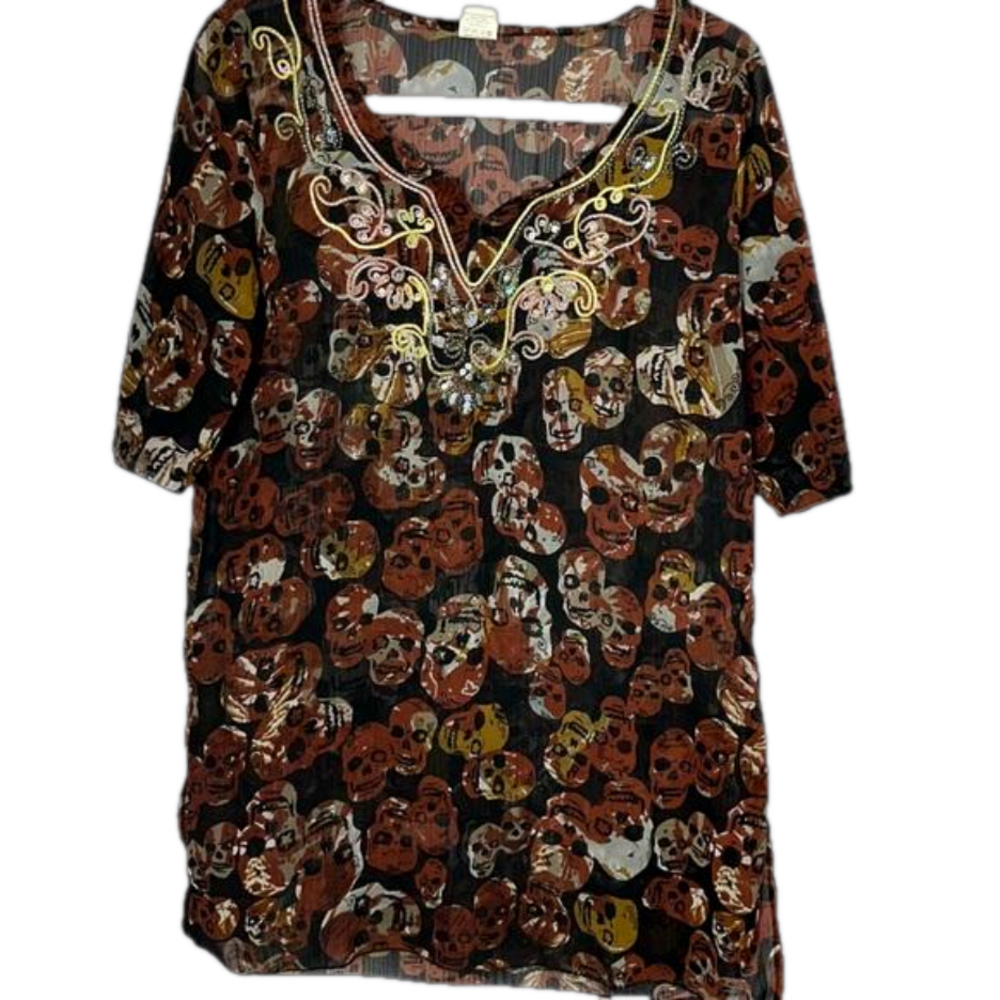 Sheer Skull Tunic